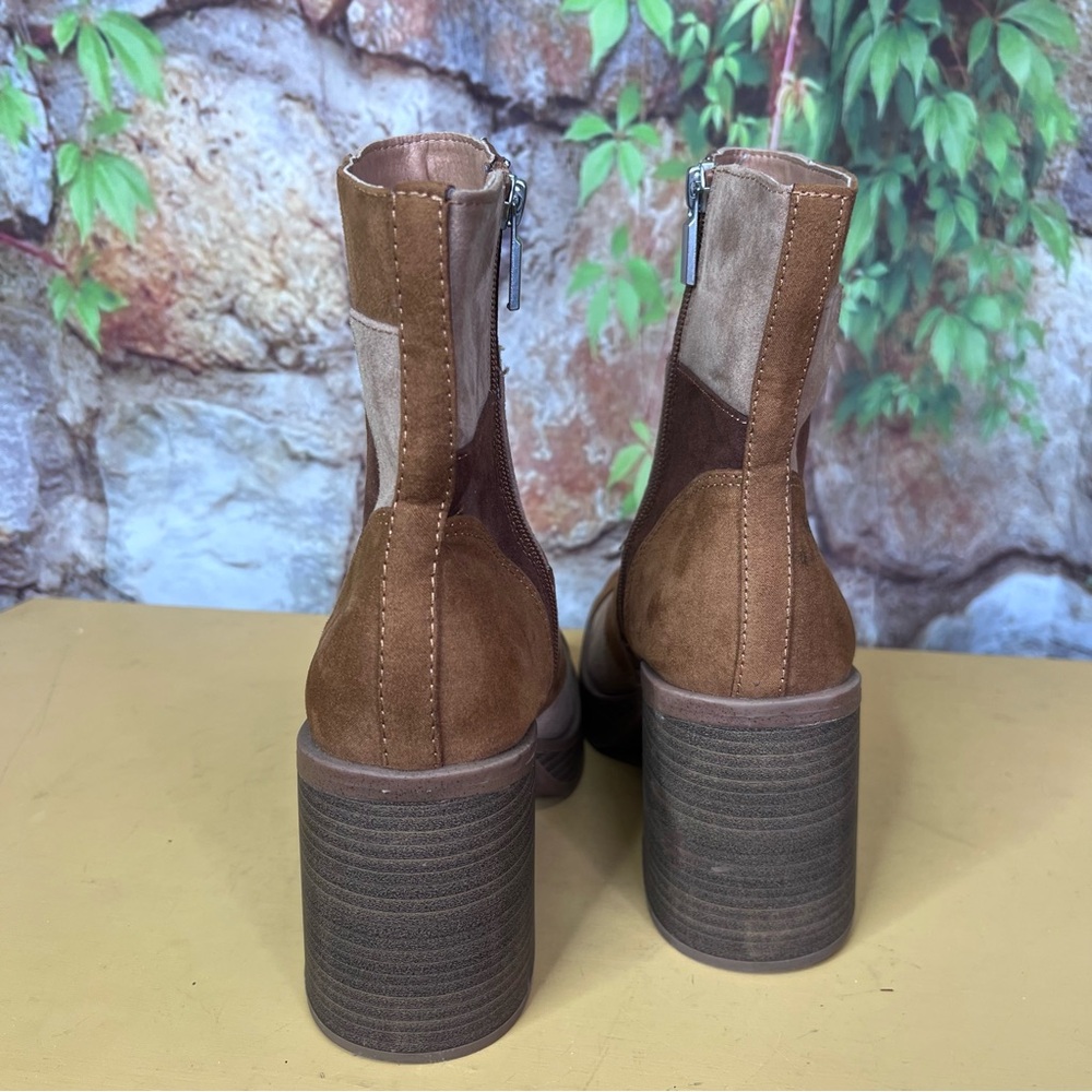 UNIVERSAL THREAD Patchwork Microsuede Block Heel … - image 11